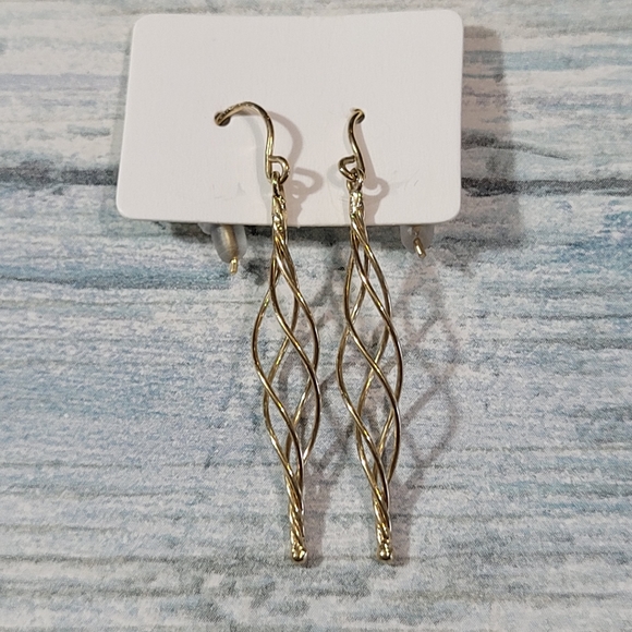 Twist Drop Earrings. - Picture 8 of 8